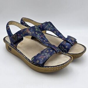 Alegria Kendra Sandals Shoes Womens US 10.5 -11 EU 41 Blue Hummingbird Strappy